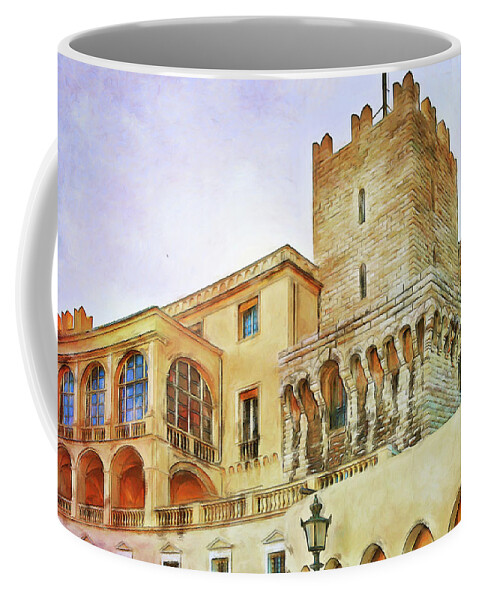 Royal Palace Coffee Mug featuring the photograph Royal Palace, Monaco Monte Carlo by Tatiana Travelways