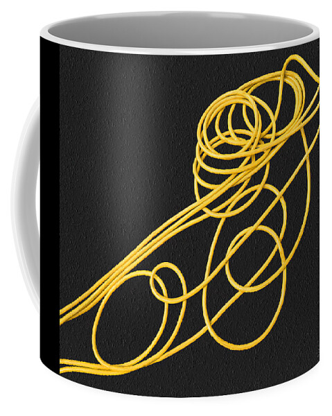 Spaghetti Coffee Mug featuring the photograph Rubber Spaghetti No. 2 by Joe Bonita