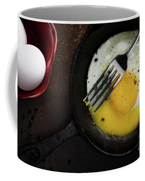 Kitchen Coffee Mug featuring the photograph Rustic Fried Egg by Jarrod Erbe