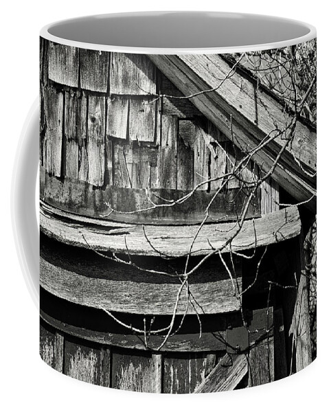 Barn Coffee Mug featuring the photograph Rustic Old Shed - Gould City, Michigan USA - by Edward Shotwell