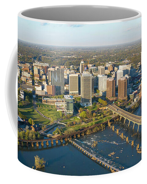 Richmond Coffee Mug featuring the photograph Rva 001 by Richmond Aerials