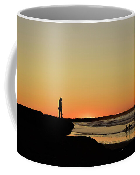 Sunrise Coffee Mug featuring the photograph Sachuest Sunrise I by Nancy De Flon