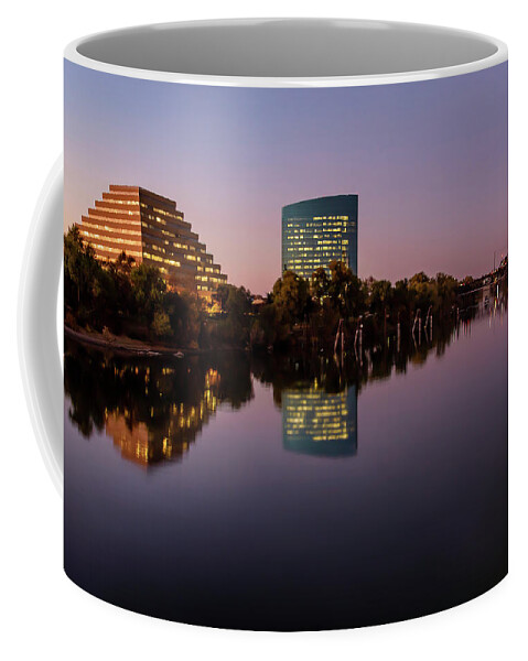 Sunset Coffee Mug featuring the photograph Sacramento Riverfront Sunset by Gary Geddes
