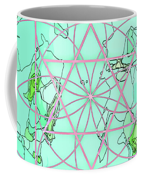 Sacred Geometry Coffee Mug featuring the digital art Sacred Geometry_8 by Az Jackson