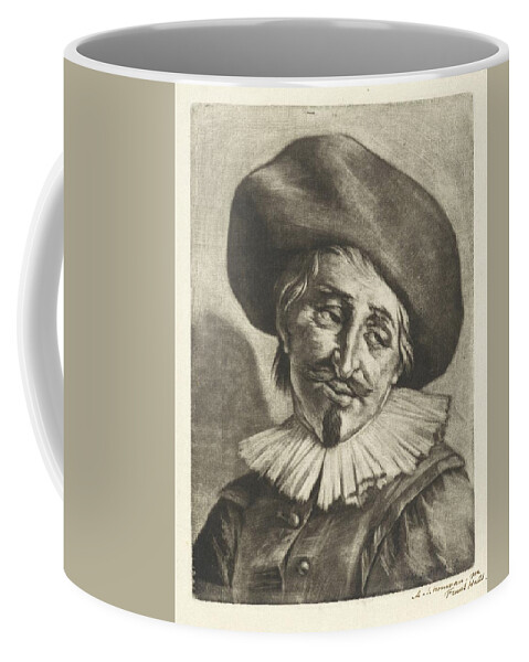 Vintage Coffee Mug featuring the painting Sad man, Aert Schouman, after Frans Hals, 1720 by MotionAge Designs