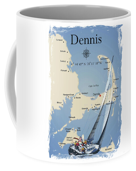 Sailing Coffee Mug featuring the photograph Sail Dennis by Bruce Gannon