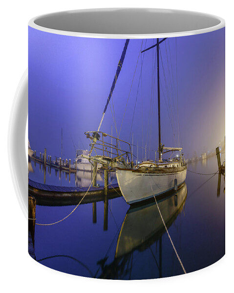 Sailboat Coffee Mug featuring the photograph Sailboat Blues by Christopher Rice