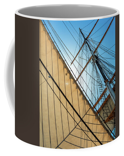 Sails Coffee Mug featuring the photograph Sails and Rigging #1 by Mike Schaffner