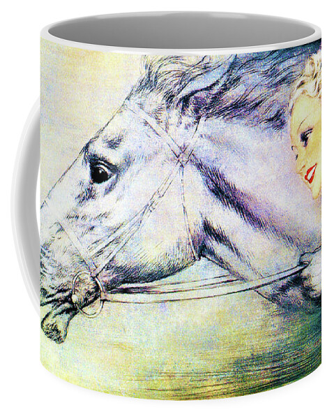Louis Icart Coffee Mug featuring the painting Salablet - Digital Remastered Edition by Louis Icart