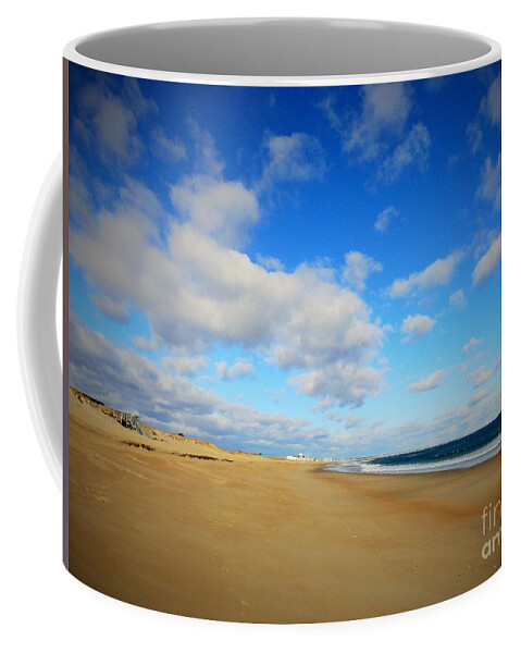 Salisbury Beach Coffee Mug featuring the photograph Salisbury Beach in December by Eunice Miller