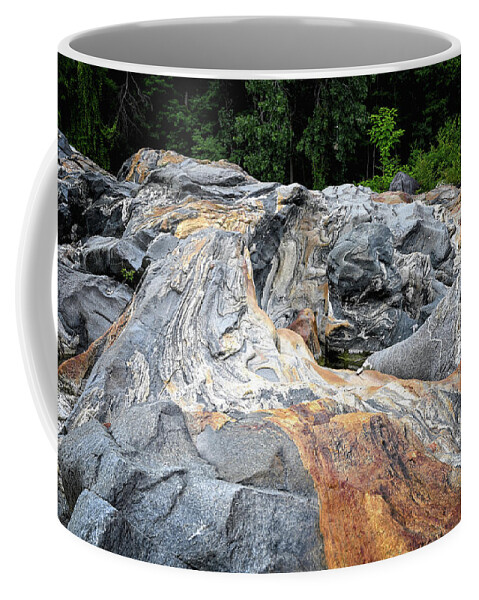Salmon Coffee Mug featuring the photograph Salmon Falls Swirl by Steven Nelson