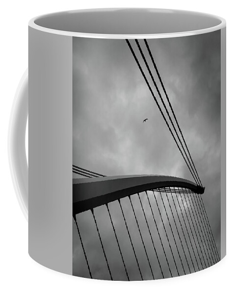 Samuel Beckett Bridge Coffee Mug featuring the photograph Samuel Beckett bridge by Matt MacMillan