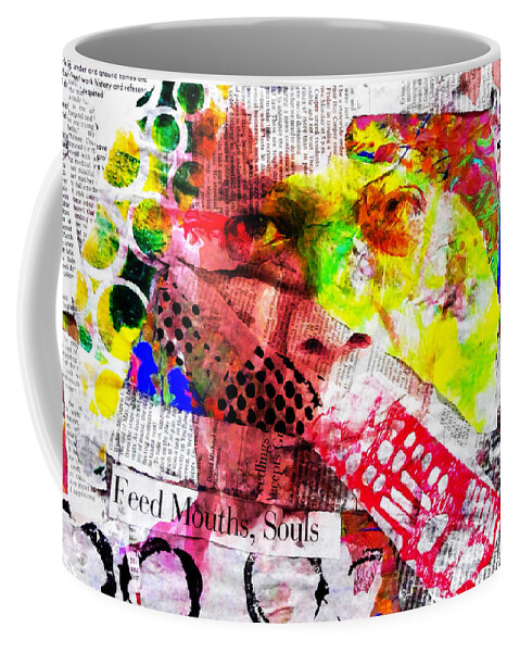 Samuel L Jackson Coffee Mug featuring the mixed media Samuel L Jackson Collage by Brian Reaves