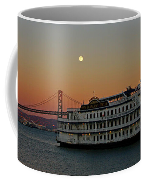 San Francisco Belle Coffee Mug featuring the photograph San Francisco Belle at Sunset by fototaker Tony