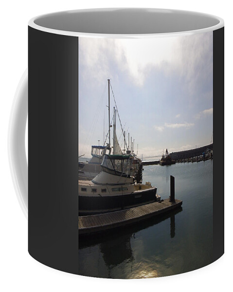  Coffee Mug featuring the photograph San Francisco Docks by Heather E Harman
