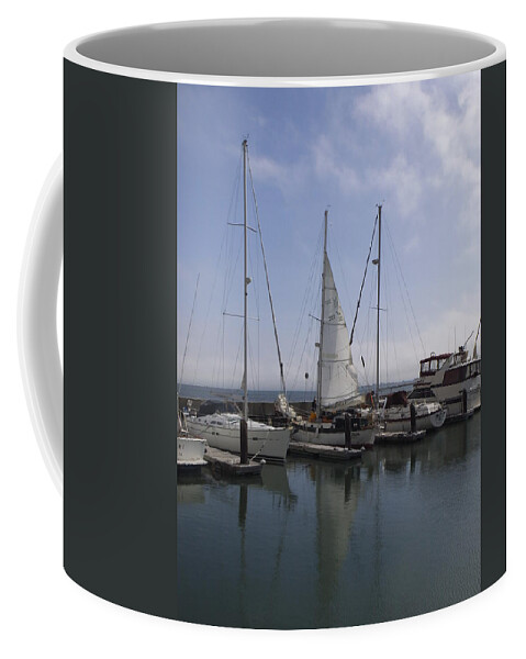  Coffee Mug featuring the photograph San Francisco Sail Boats by Heather E Harman