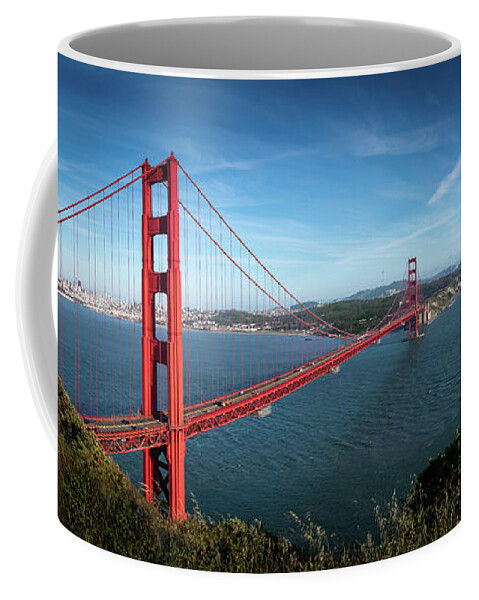 David Levin Photography Coffee Mug featuring the photograph San Francisco's Iconic Golden Gate Bridge by David Levin