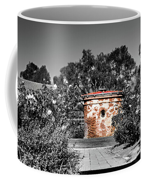 Mission San Luis Rey De Francia Coffee Mug featuring the photograph San Luis Rey Mission Courtyard by American Landscapes