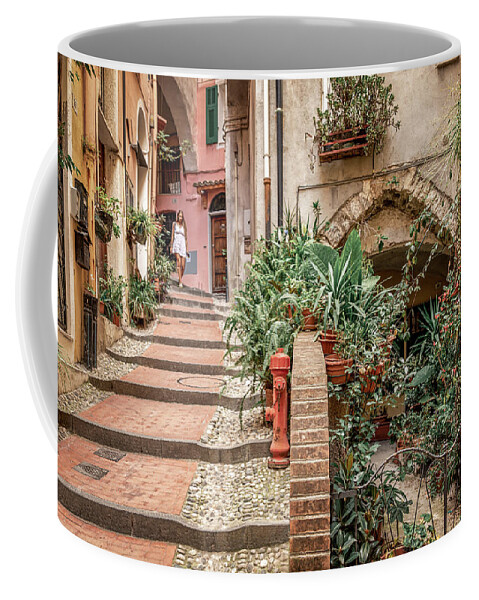 Decoration Coffee Mug featuring the photograph San Remo old Town, Italy by Benoit Bruchez