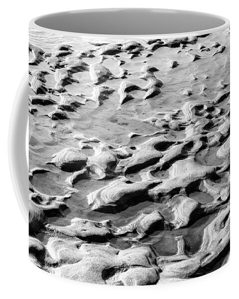 Beach Coffee Mug featuring the photograph Sand Abstract by Cathy Kovarik