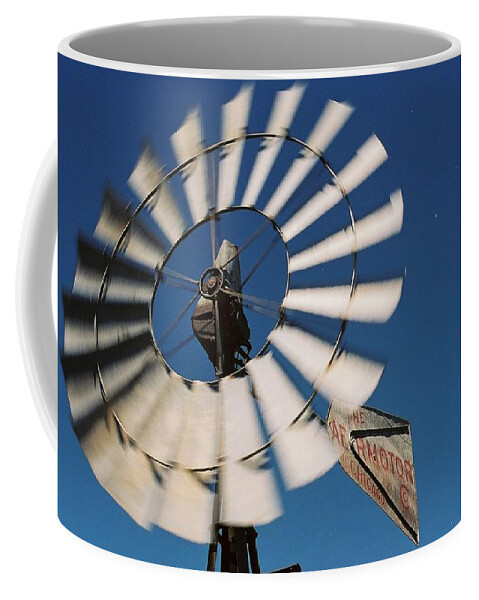 Windmill Coffee Mug featuring the photograph Sandhills Windmill by Susie Rieple