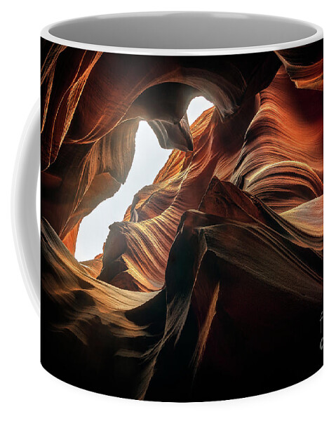 Sandstone Canyons Coffee Mug featuring the photograph Sandstone Canyons by Doug Sturgess