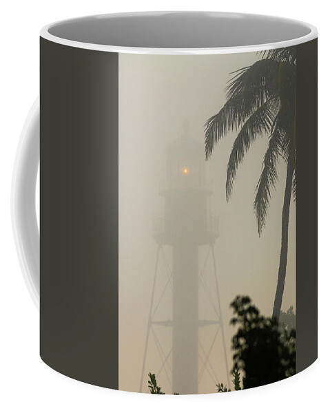 Sanibel Coffee Mug featuring the photograph Sanibel Island Lighthouse Fog by Clint Buhler