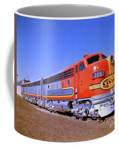 Pd: Photograph Coffee Mug featuring the photograph Santa Fe railroad by Thea Recuerdo
