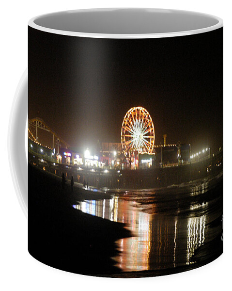 Clay Coffee Mug featuring the photograph Santa Monica Pier October 2007 by Clayton Bruster