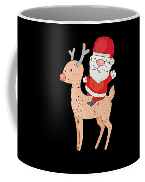 14 oz Santa's Elves Mug Rudolph Reindeer