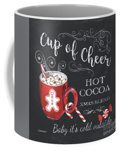 Santa Coffee Mug featuring the painting Santa's Hot Cocoa 2 by Debbie DeWitt