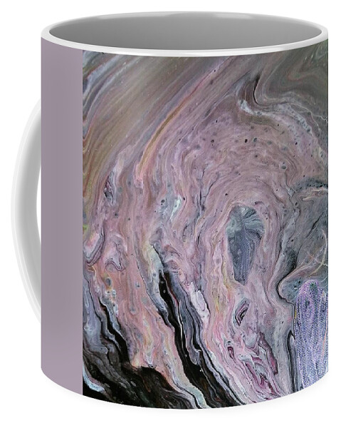 Abstract Coffee Mug featuring the painting Satellite Imagery by Pour Your heART Out Artworks