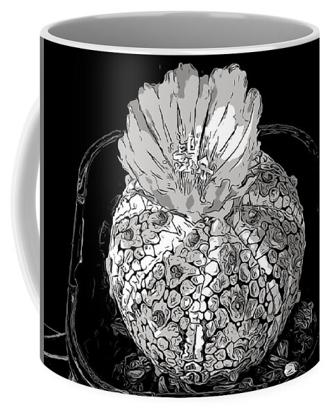 Cactus Coffee Mug featuring the digital art SB Cactus Flower 0004D14 by Selena Boron