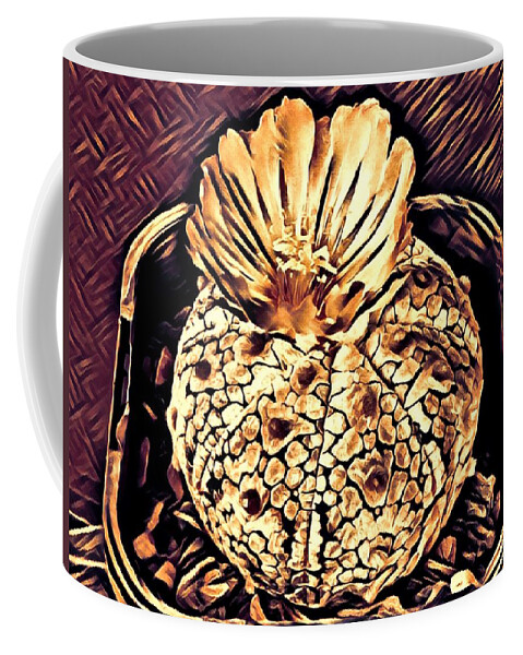 Cactus Coffee Mug featuring the digital art SB Cactus Flower 0004D16 by Selena Boron