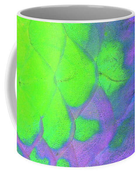 Parrotfish Coffee Mug featuring the photograph Scales in green and purple by Artesub