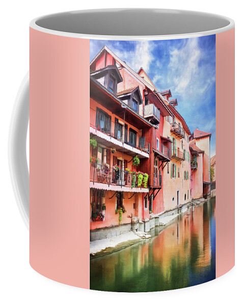 Annecy Coffee Mug featuring the photograph Scenes of Old Annecy France by Carol Japp