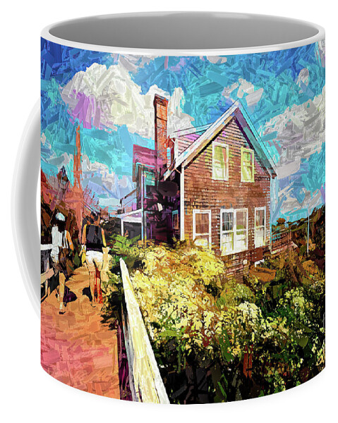 Nantucket Coffee Mug featuring the photograph Sconset on Nantucket by Jack Torcello