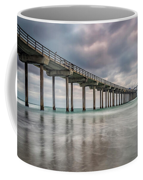 Gary Johnson Coffee Mug featuring the photograph Scripps Pier by Gary Johnson