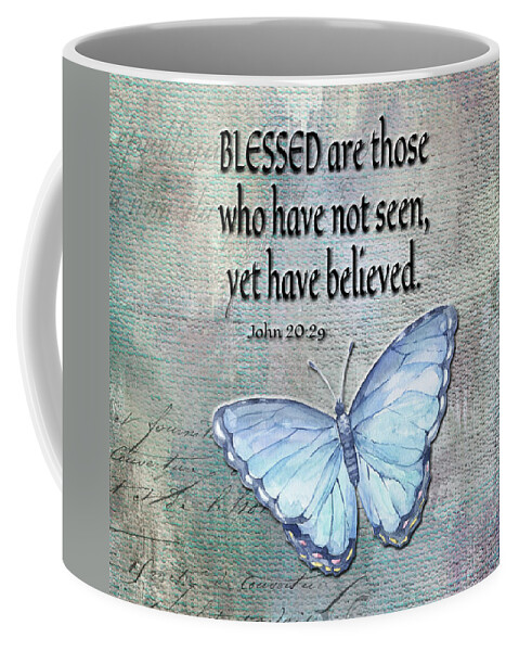 Scripture Coffee Mug featuring the digital art Scripture From The Book Of John by HH Photography of Florida
