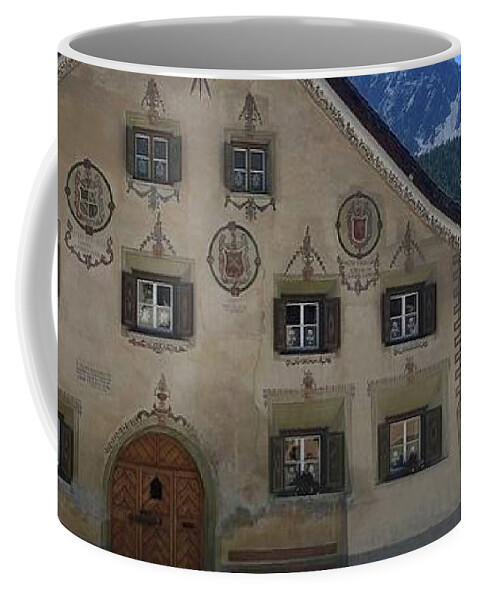 Bügl Grond Coffee Mug featuring the photograph Scuol by Flavia Westerwelle