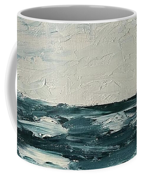 Oil Painting Coffee Mug featuring the painting Sea and Sky by Lisa White