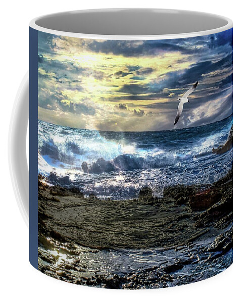 Ocean Coffee Mug featuring the digital art Sea Breeze by Norman Brule