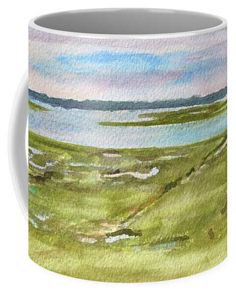 Sea Isle City Coffee Mug featuring the painting Sea Isle City Back Bay by Patty Kay Hall
