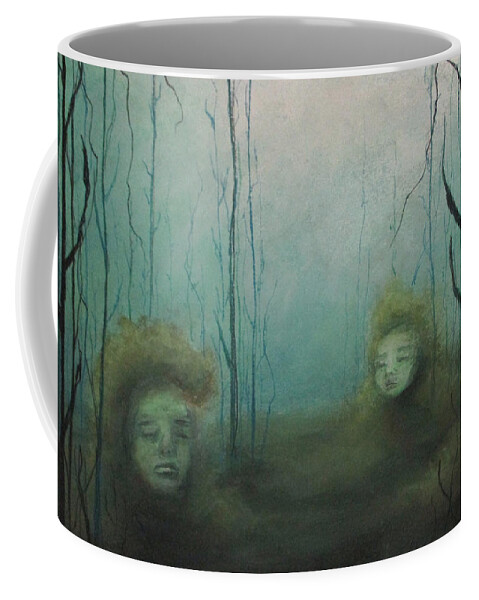 Sea Coffee Mug featuring the pastel Sea Mourning by Jen Shearer