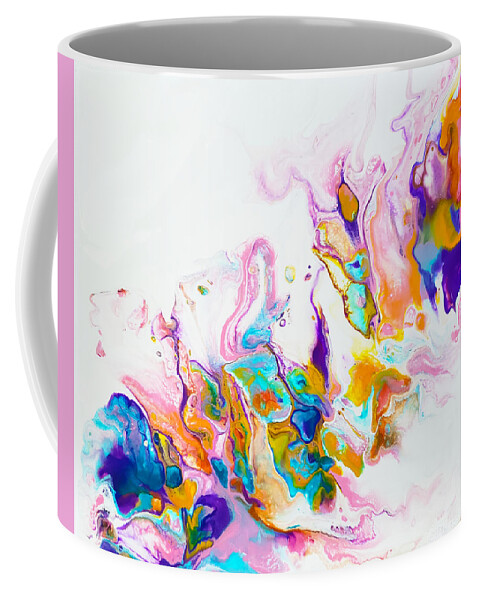 Abstract Coffee Mug featuring the painting Reef Butterflies by Christine Bolden