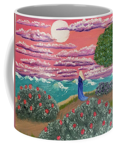 Sea Coffee Mug featuring the painting Searching by Lisa White