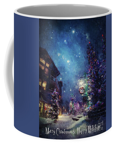 Christmas Coffee Mug featuring the digital art Season's Greetings by Phil Perkins