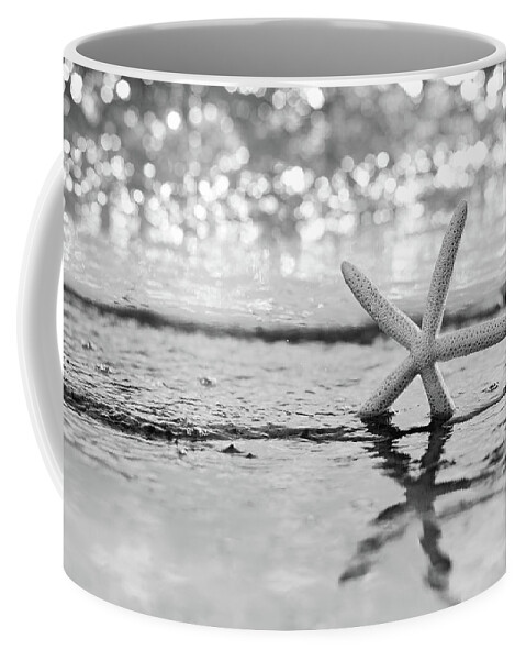 Starfish Coffee Mug featuring the photograph Seastar Seafoam by Laura Fasulo