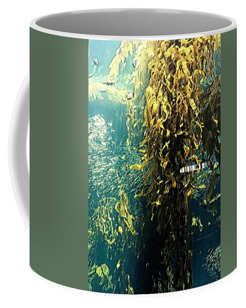 Seaweed Coffee Mug featuring the photograph Seaweed by Juliette Becker