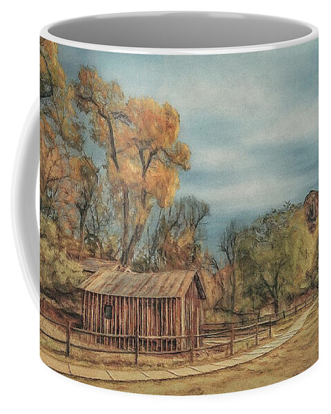 Usa Coffee Mug featuring the painting Sedona Autumn by Jeffrey Kolker